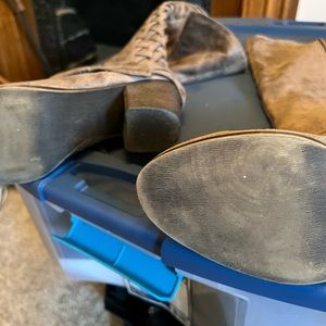 Size 7 1/2 M wide calf Fergalicious boots